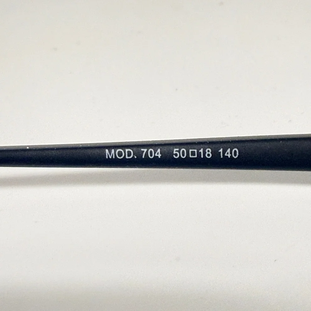 Ogi Eyewear Rimless Rectangular Frames‎ Mod 704 Col 70 Blue Black 50-18-140